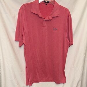 Peter Millar Men's Polo Shirt - Dark Pink, XL